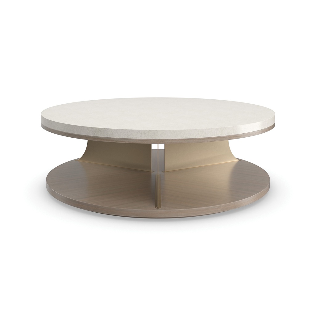Braces Round Cocktail Table