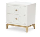 Chelsea Nightstand w/ Decorative Lattice (2 Drawers)