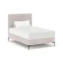 LQ310, Santorini, Classic Upholstered Bed - SILVER LEGS