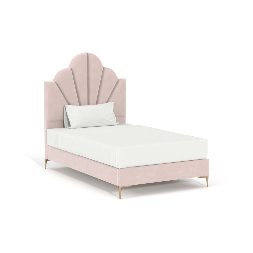LQ322, Glenda, Crowned Upholstered Bed