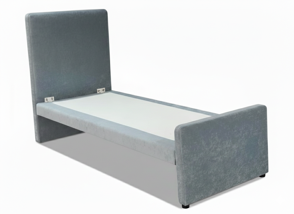 LQ53, Kyoto, Modern Upholstered Open Trundle Bed