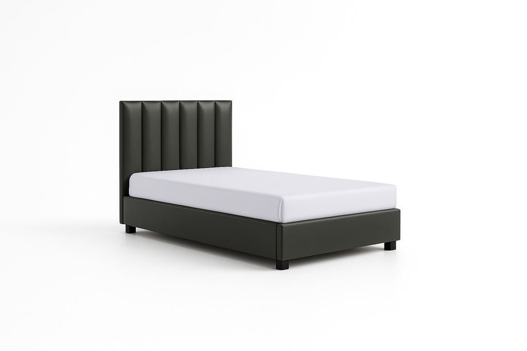 LQ27, Oslo, Modern Channel Tufted Platform Bed