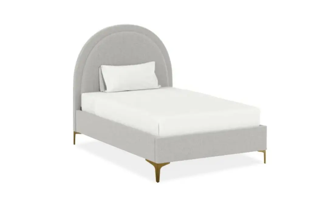 LQ329, Quincy, Upholstered bed, Premium frame with arched headboard