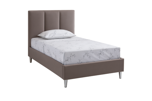 London, Vertical Panel Bed with Lucite Legs