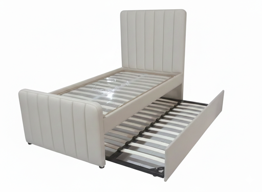 Pica, Vertical Panel Trundle, Upholstered Bed