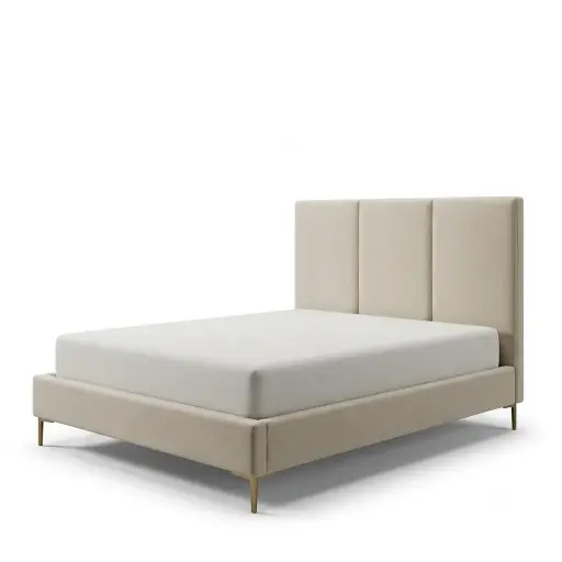 LQ49, Rome, Modern Upholstered Panel Bed