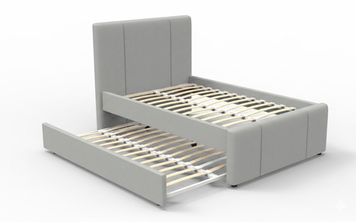 Amsterdam, Contemporary Upholstered Trundle Bed