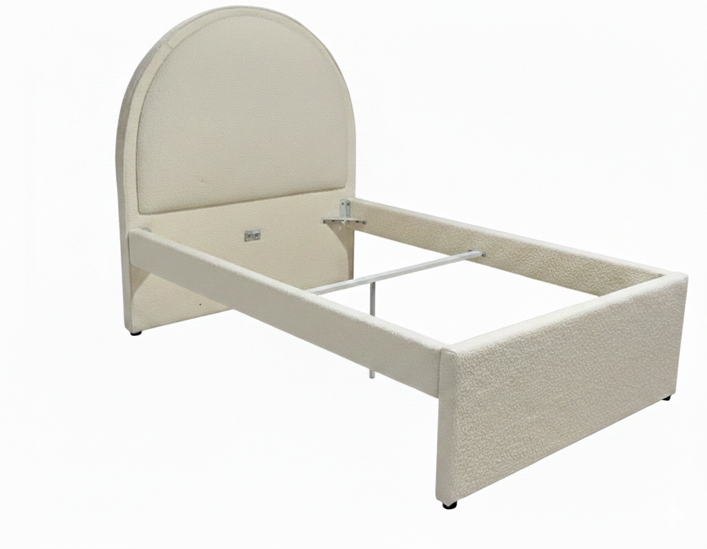 LQ55, Lisbon, Arch Upholstered Trundle Bed, Premium Frame