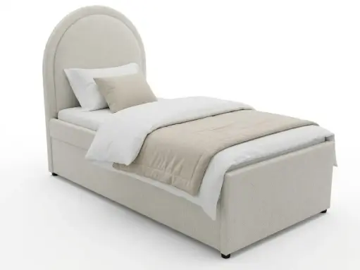 LQ55, Lisbon, Arch Upholstered Trundle Bed, Premium Frame