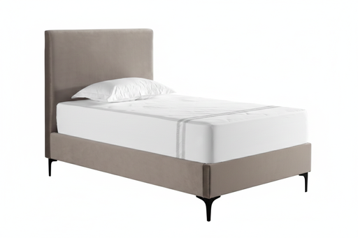 Santorini, Classic Upholstered Bed - BLACK LEGS