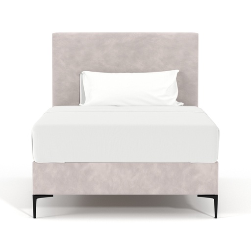 Santorini, Classic Upholstered Bed - SILVER LEGS