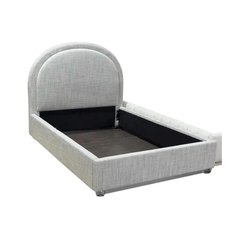 Krakow, Elegant Arc Bed, Standard frame, Acrylic legs