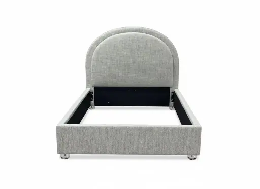 Krakow, Elegant Arc Bed, Standard frame, Acrylic legs