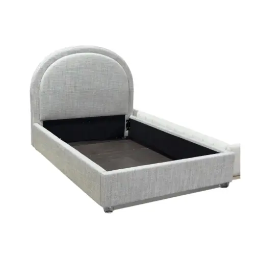 Krakow, Elegant Arc Bed, Standard frame, Acrylic legs