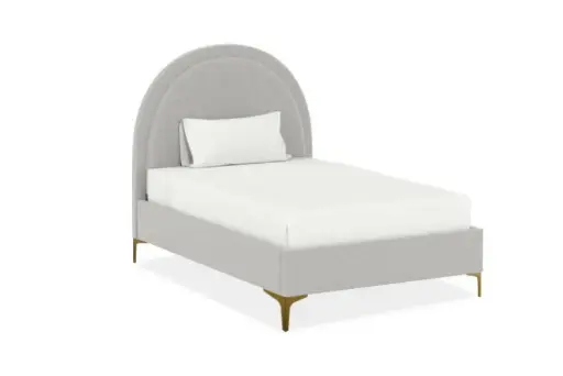 [LQ329-39---HC606-10#] LQ329, Quincy, Upholstered bed, Premium frame with arched headboard
