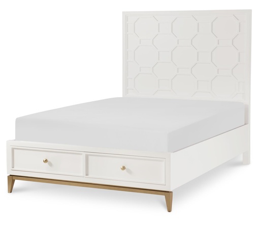 [N7810-4124K] Chelsea Complete Panel Bed w/ Storage Footboard, Full